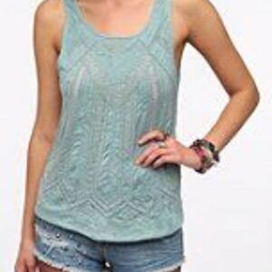 Urban Outfitters Kimichi Blue Beaded Tank Top Size XS